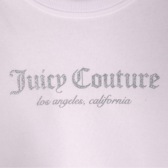 NWT JUICY COUTURE SET Pants + Pullover Sweater BLEACHED WHITE Size MEDIUM - Picture 14 of 16